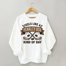 Funny Hockey Mom Festive Sports Sweatshirt