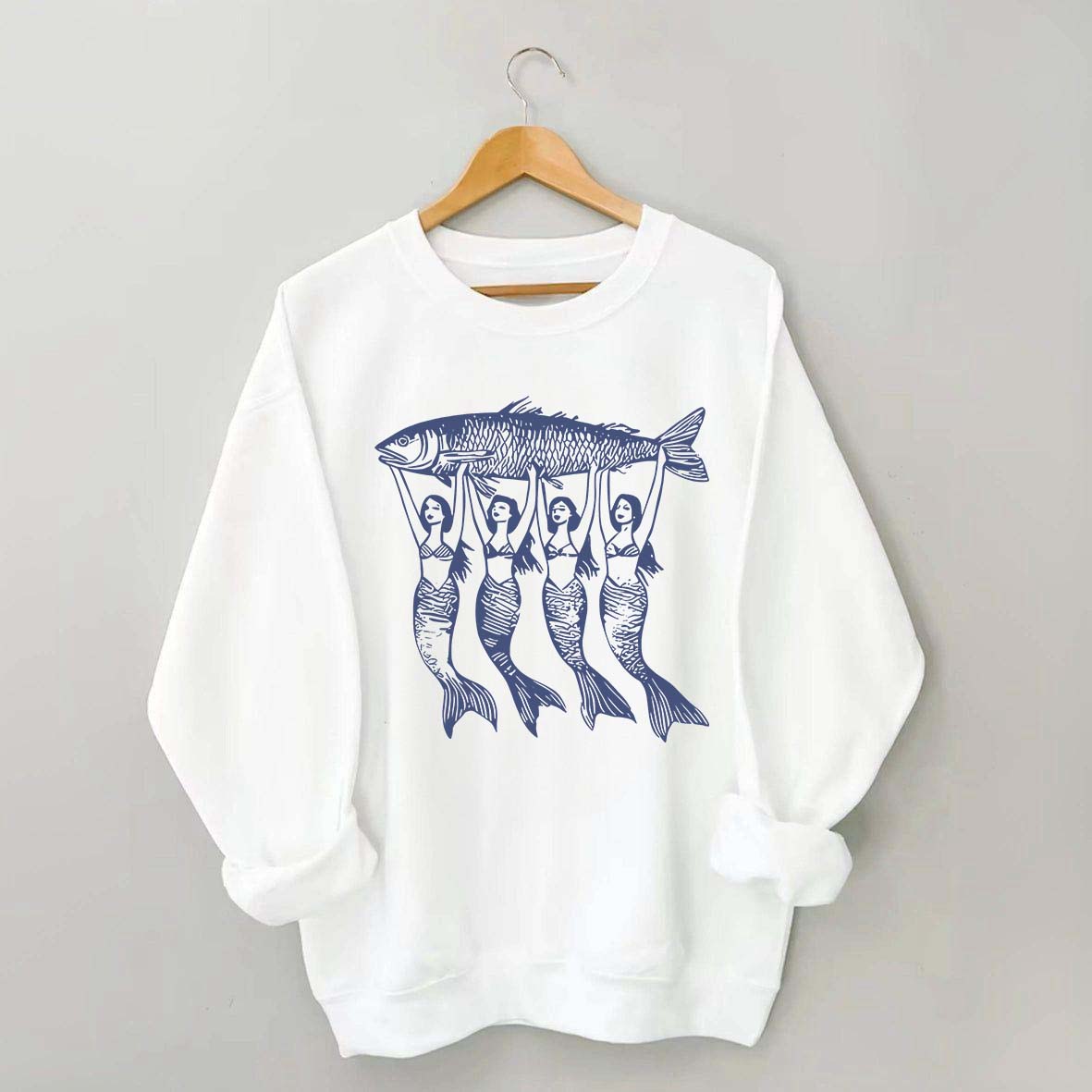 Vintage Tinned Fish Mermaid Sweatshirt