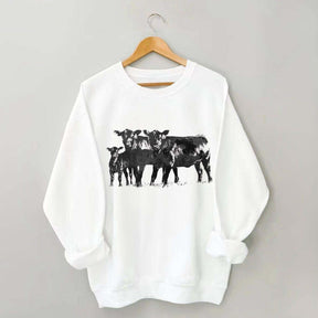 Cute Cow Western Country Love Sweatshirt
