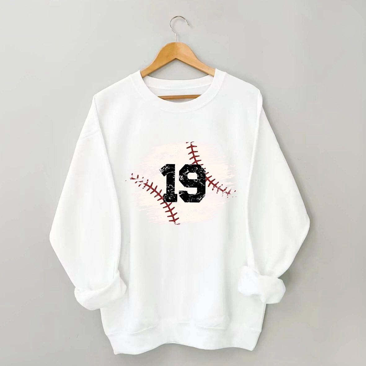 Custom Baseball Team Number Sweatshirt