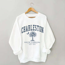 Retro Charleston South Carolina Palm Tree Sweatshirt