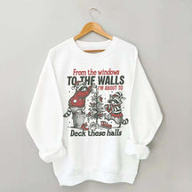 Humorous Holiday Funny Raccoon Christmas Sweatshirt