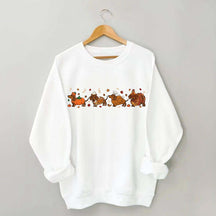 Cute Wiener Dog Turkey Costume Halloween Sweatshirt