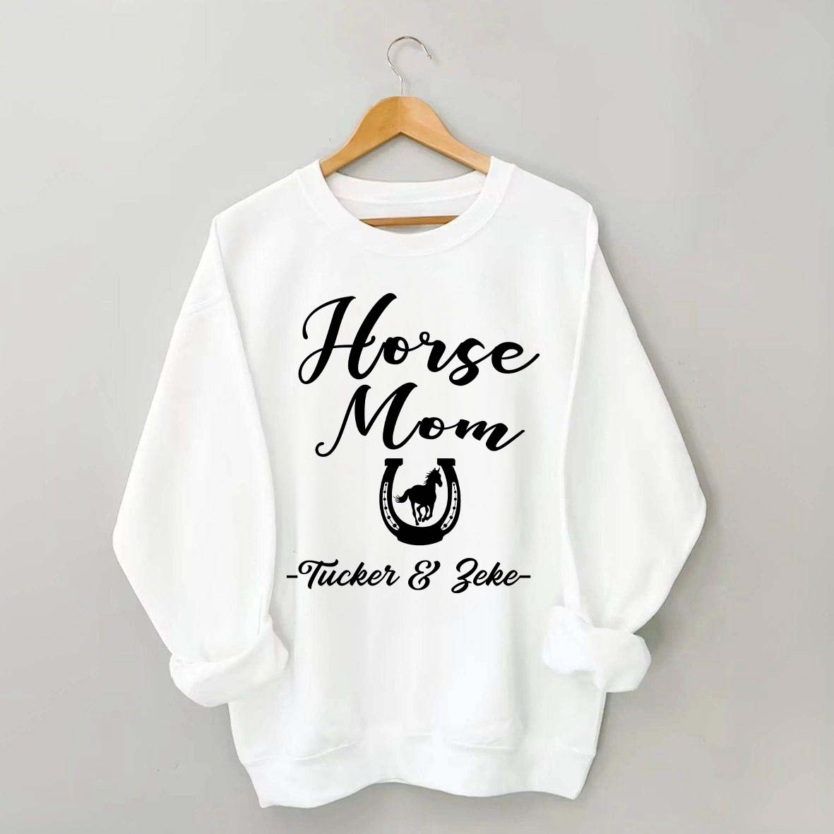 Personalized Horse Mom Equestrian Sweatshirt