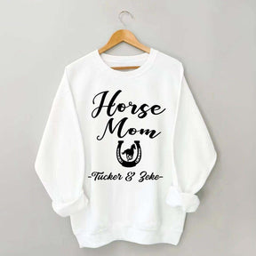 Personalized Horse Mom Equestrian Sweatshirt