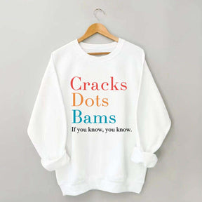 Cracks Dots Bams Sweatshirt