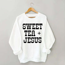 Sweet Tea + Jesus Minimalist Swatshirt