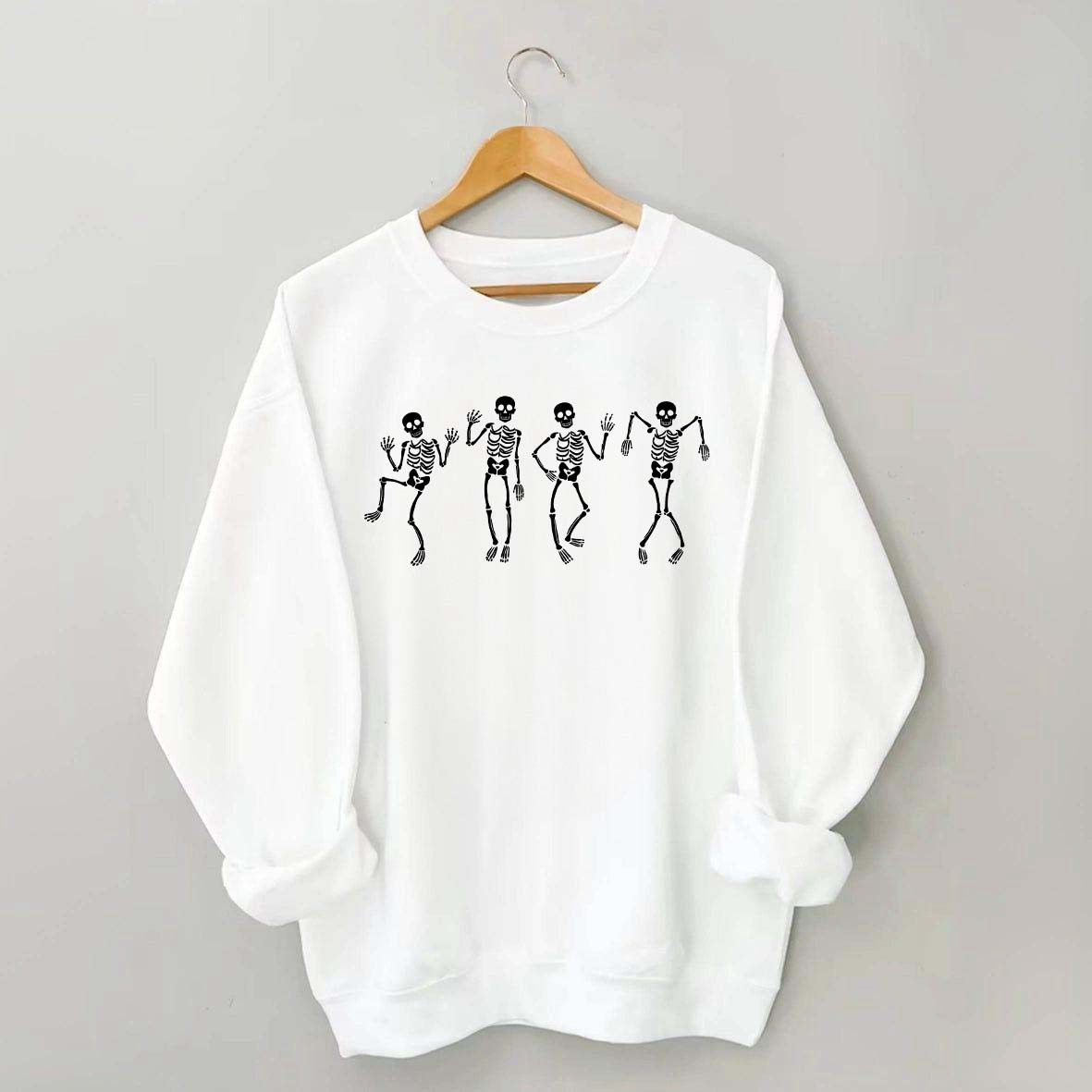 Minimalist Dancing Skeleton Sweatshirt
