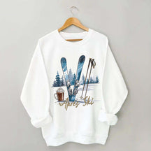Apres Ski Skifahrer Schokolade Coffee Sweatshirt