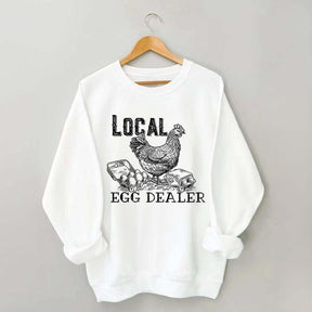 Happy Easter Retro Chicken Farmer Gifts Sweatshirt