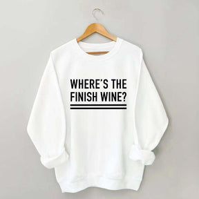 Where's the Finish Wine Muscle Sweatshirt
