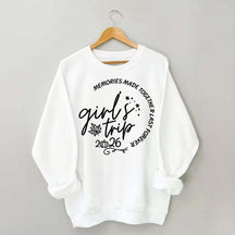 Personalized Year Matching Friends Fall Girls Trip Sweatshirt