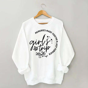 Personalized Year Matching Friends Fall Girls Trip Sweatshirt