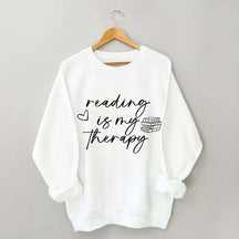 Cute Reading Is My Therapy Sweatshirt
