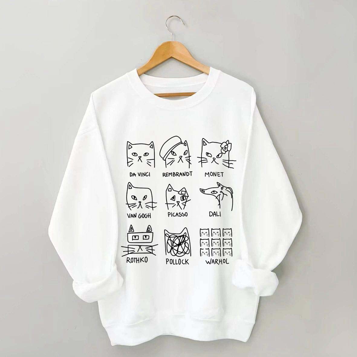 Artistic Cats Inspired by Famous Painters Sweatshirt