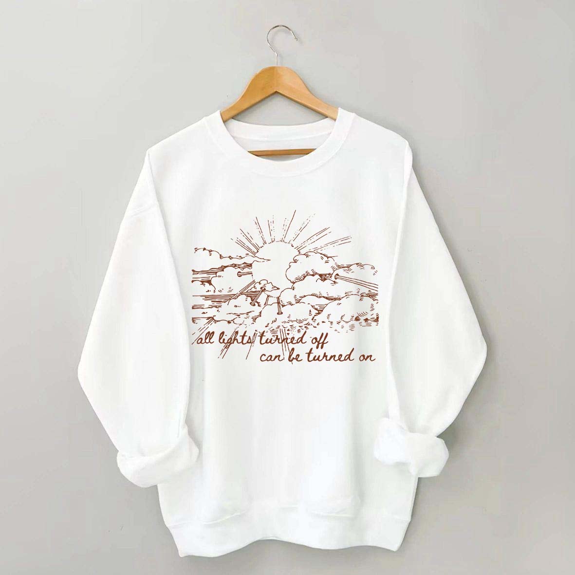 All Lights Turned Off Can Be Turned On Folk Music Festival Sweatshirt