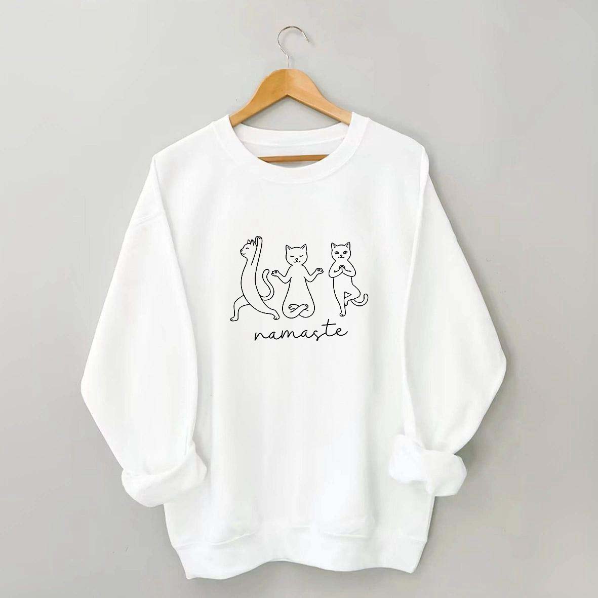 Groovy Cat Yoga Namaste Sweatshirt