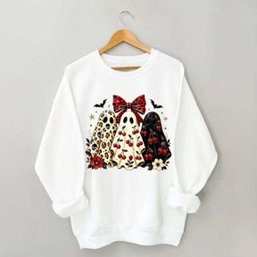 Cherry Ghost Coquette Halloween Sweatshirt