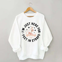 Feet In Straps Pilates Happy Hour Sweatshirt