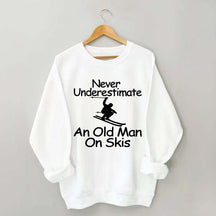 Old Man on Skis Sweasthirt