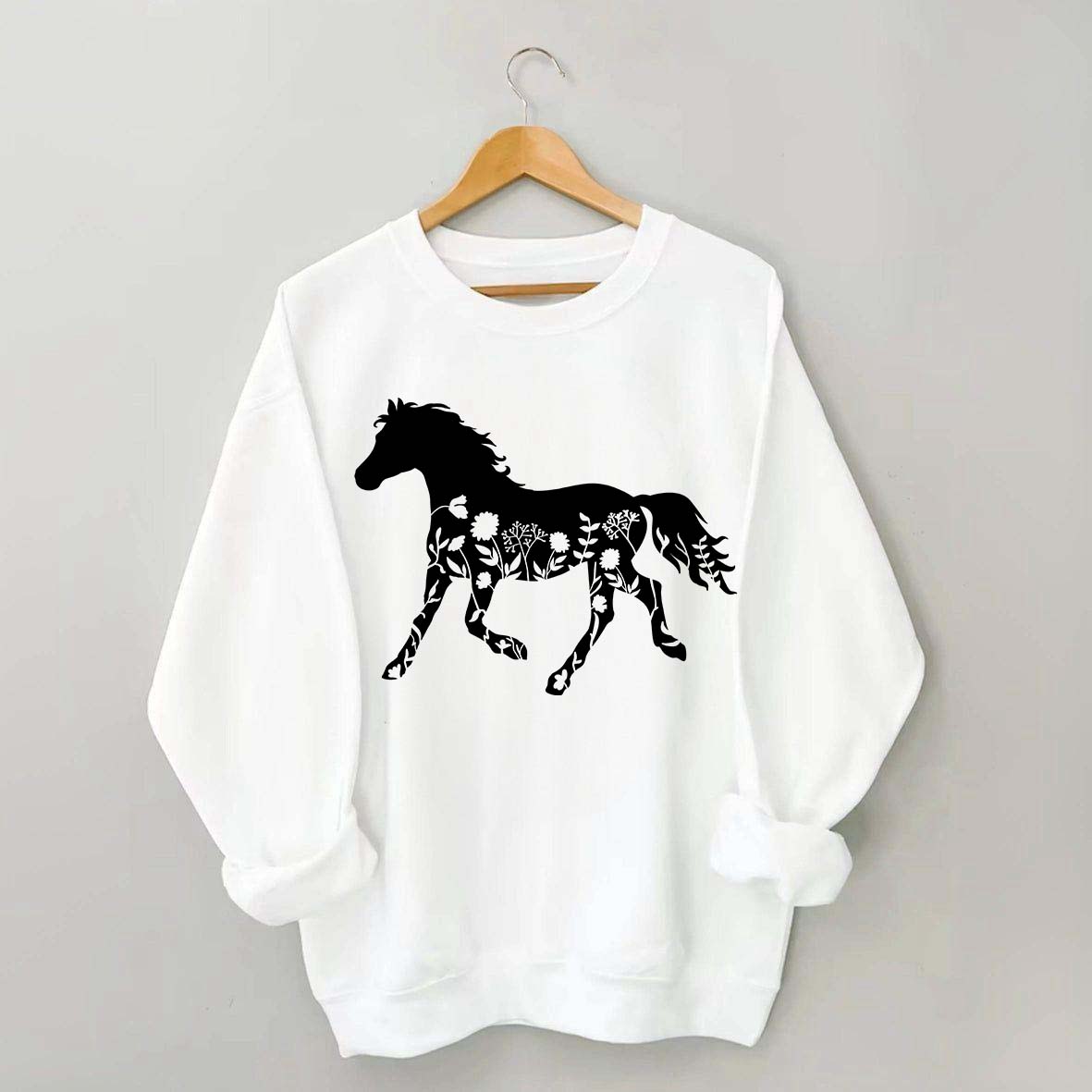 Floral Horse Sweatshirt