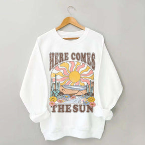 Here Comes The Sun Retro Desert Sweatshirt