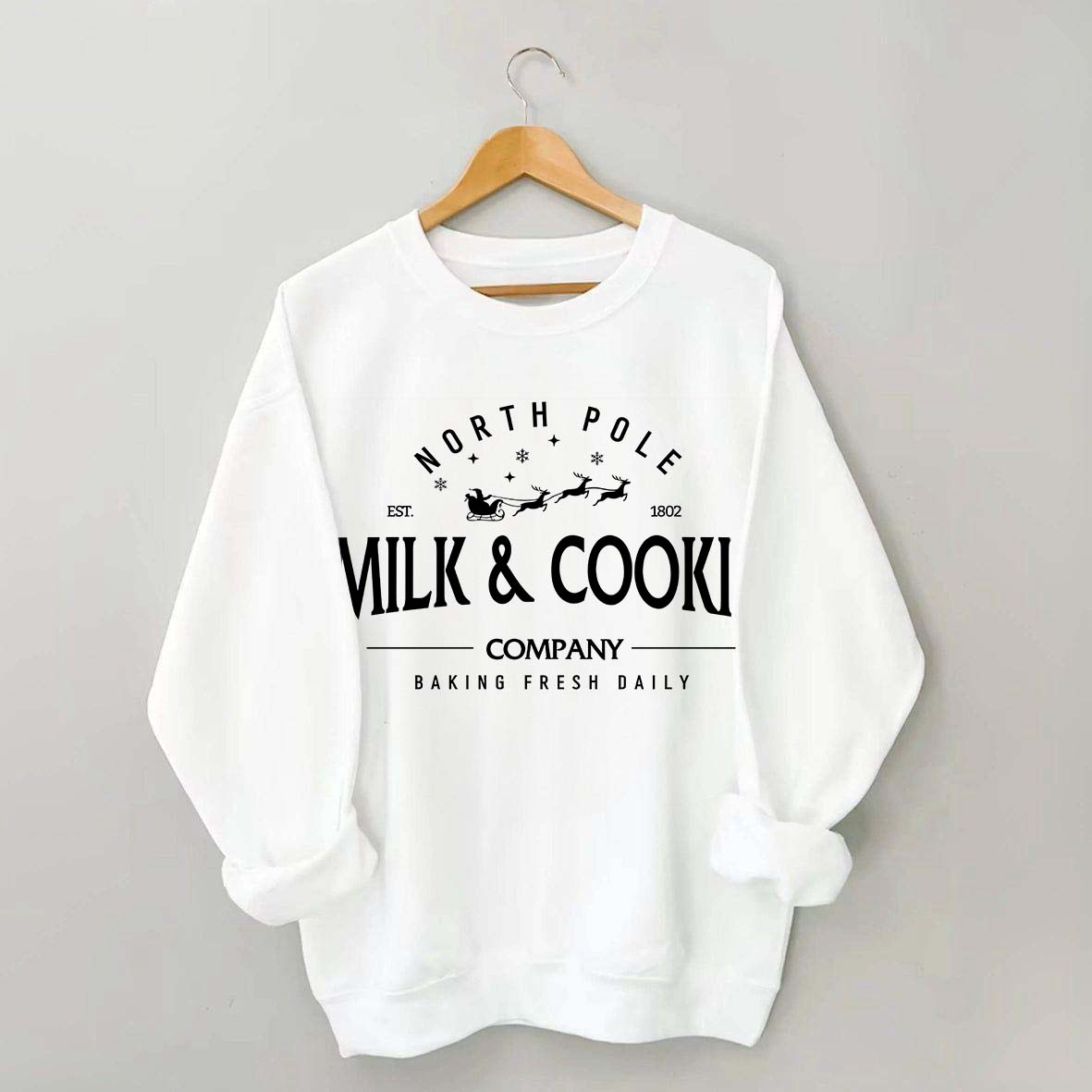 North Pole Milk and Cookie Co Sweatshirt