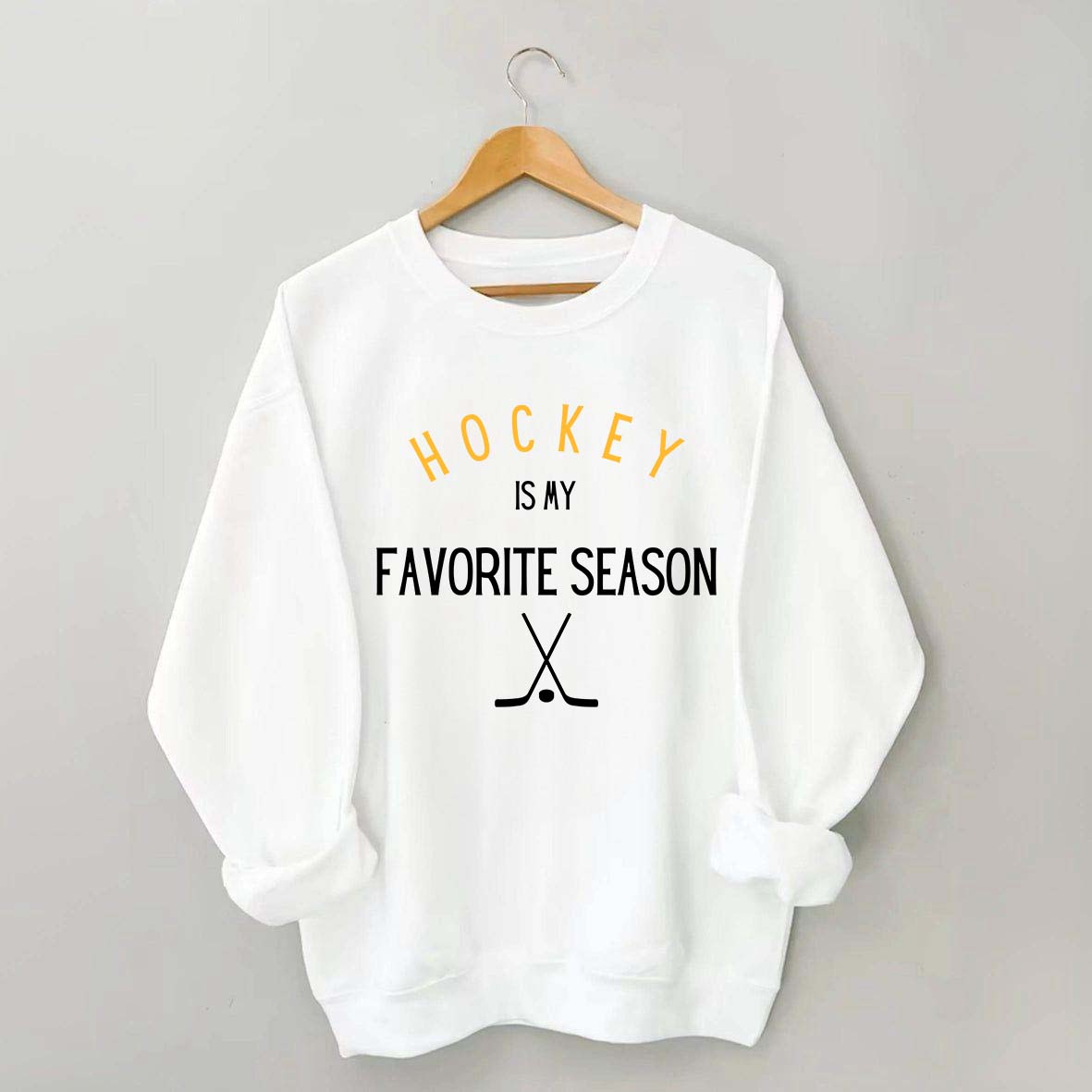 Hockey is My Favorite Season Simple Sweatshirt