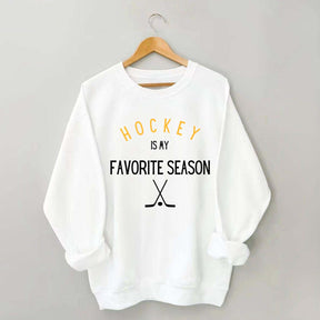 Hockey is My Favorite Season Simple Sweatshirt