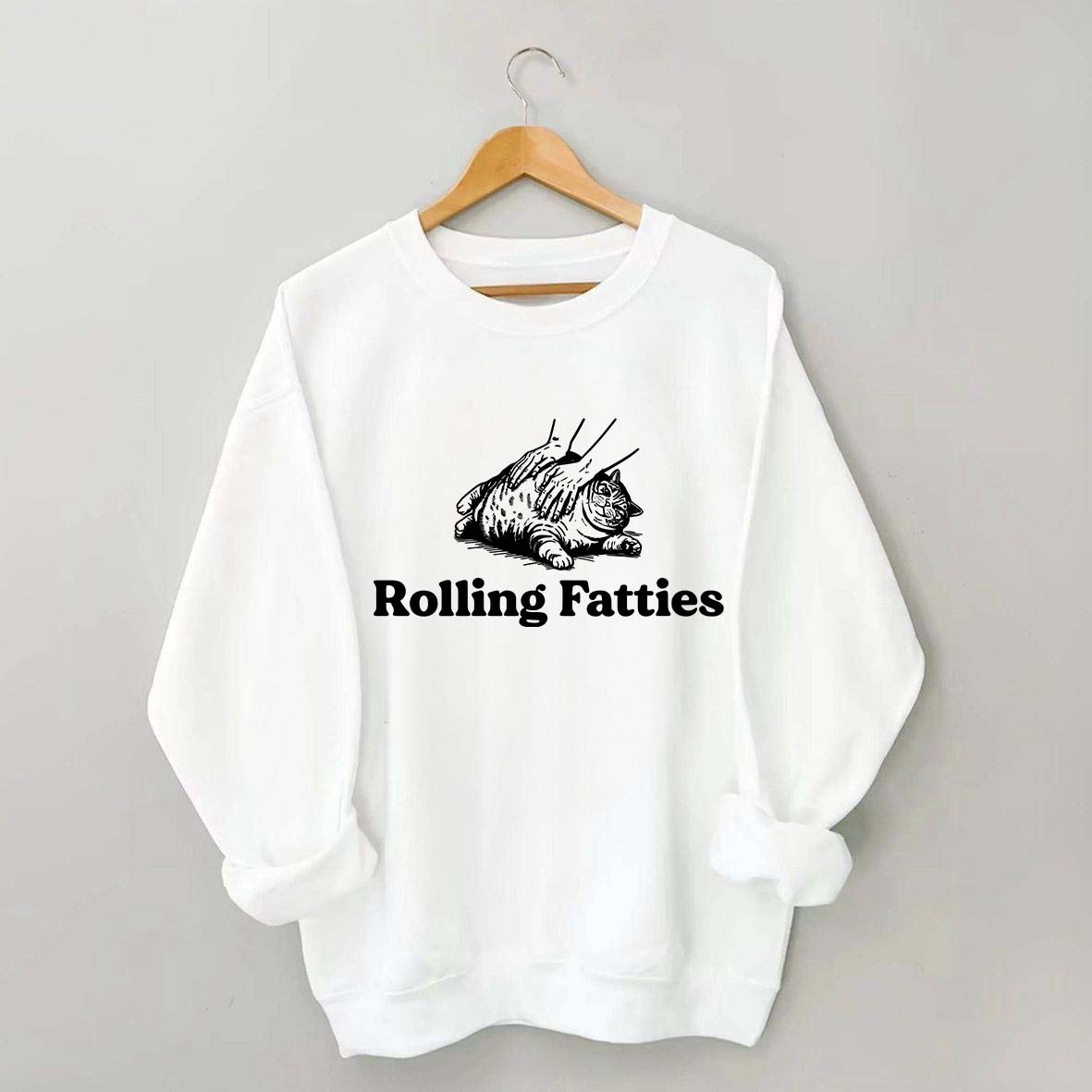 Cute Rolling Fatties Cat Sweatshirt