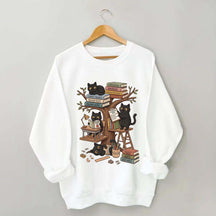First Day Of School Black Cat Teacher Sweatshirt