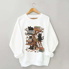 First Day Of School Black Cat Teacher Sweatshirt