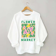 Boho  Pintaflores Floral Sweatshirt