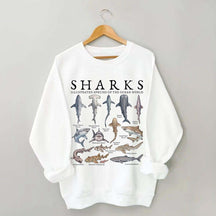 Vintage Shark Species Sweatshirt