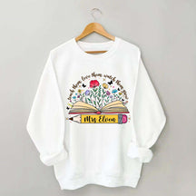 Custom Teacher Wildflower Sweatshirt