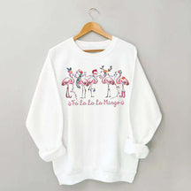 Pink Fa La La Mingo Christmas Sweatshirt