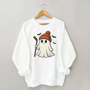 Fun Hockey Halloween Cute Ghost Sweatshirt