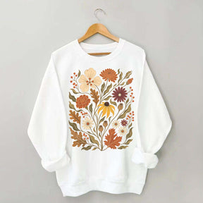 Autumn Floral Vintage Botanical Sweatshirt
