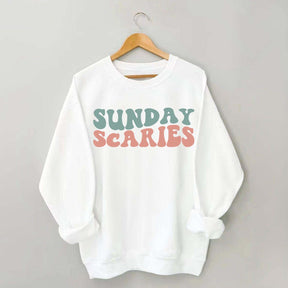 Retro Christmas Sunday Scaries Sweatshirt