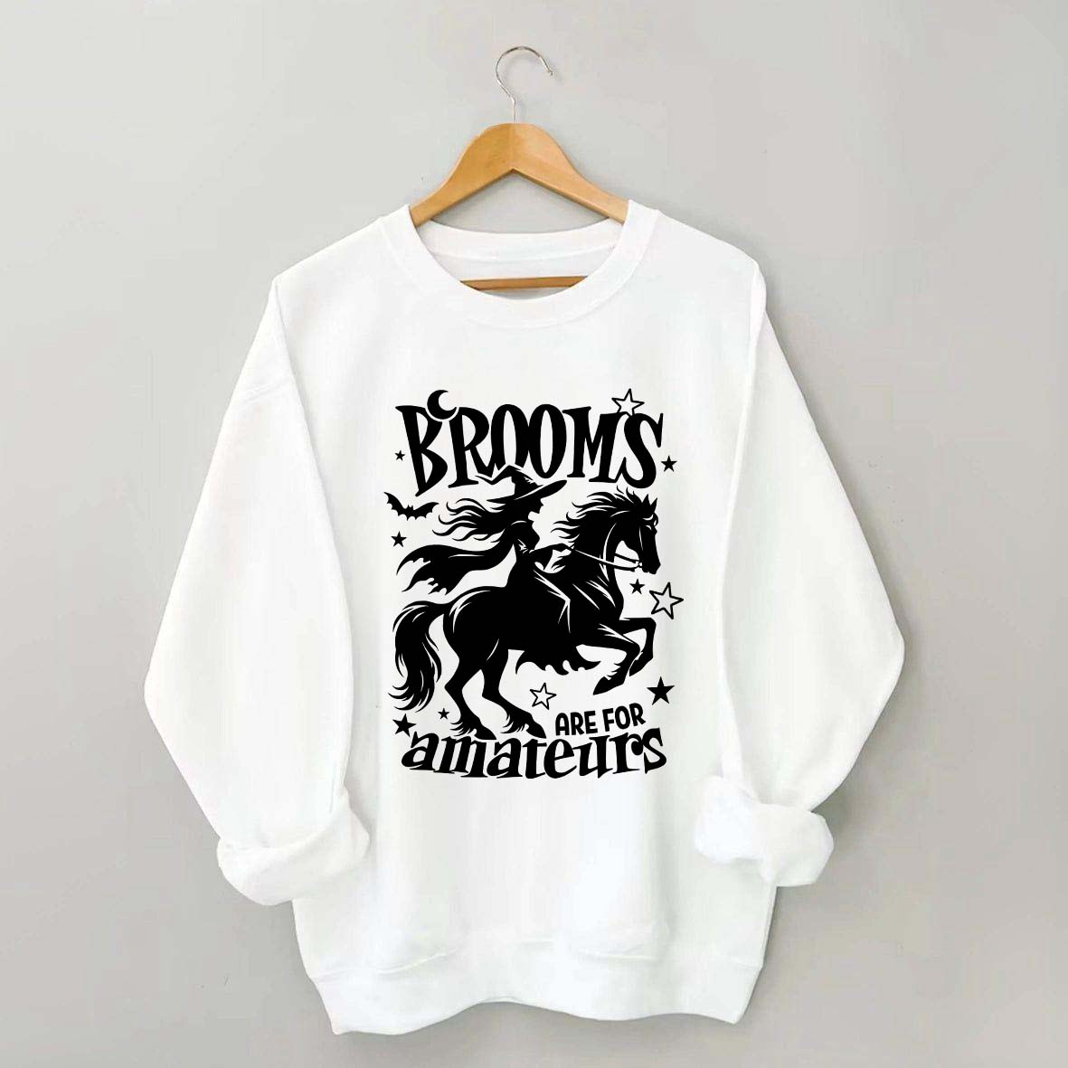 Funny Witch Riding Horse Sweatshirt