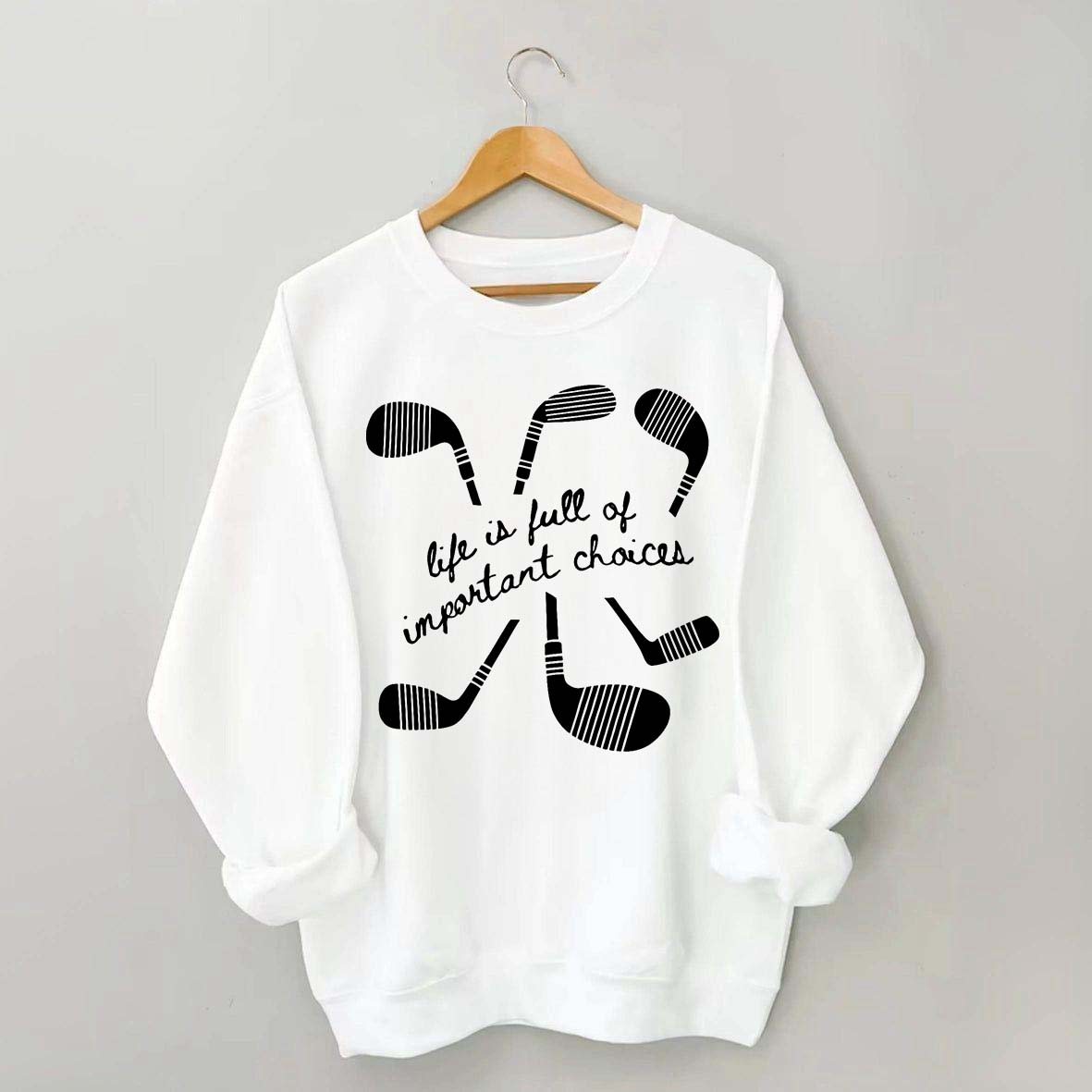 Life Is Full Of Important Choices Hockey Sweatshirt