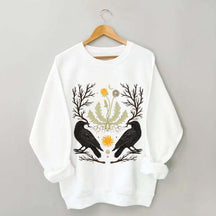 Ostara Raven Pagan Spring Equinox Sweatshirt