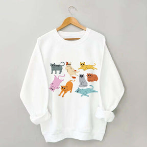 Funny Retro Cat Sweatshirt
