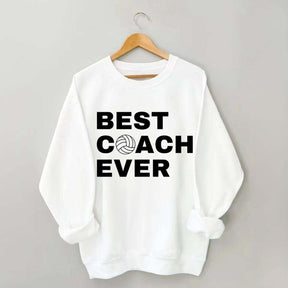 Best Coach Ever Volleyball Sweatshirt