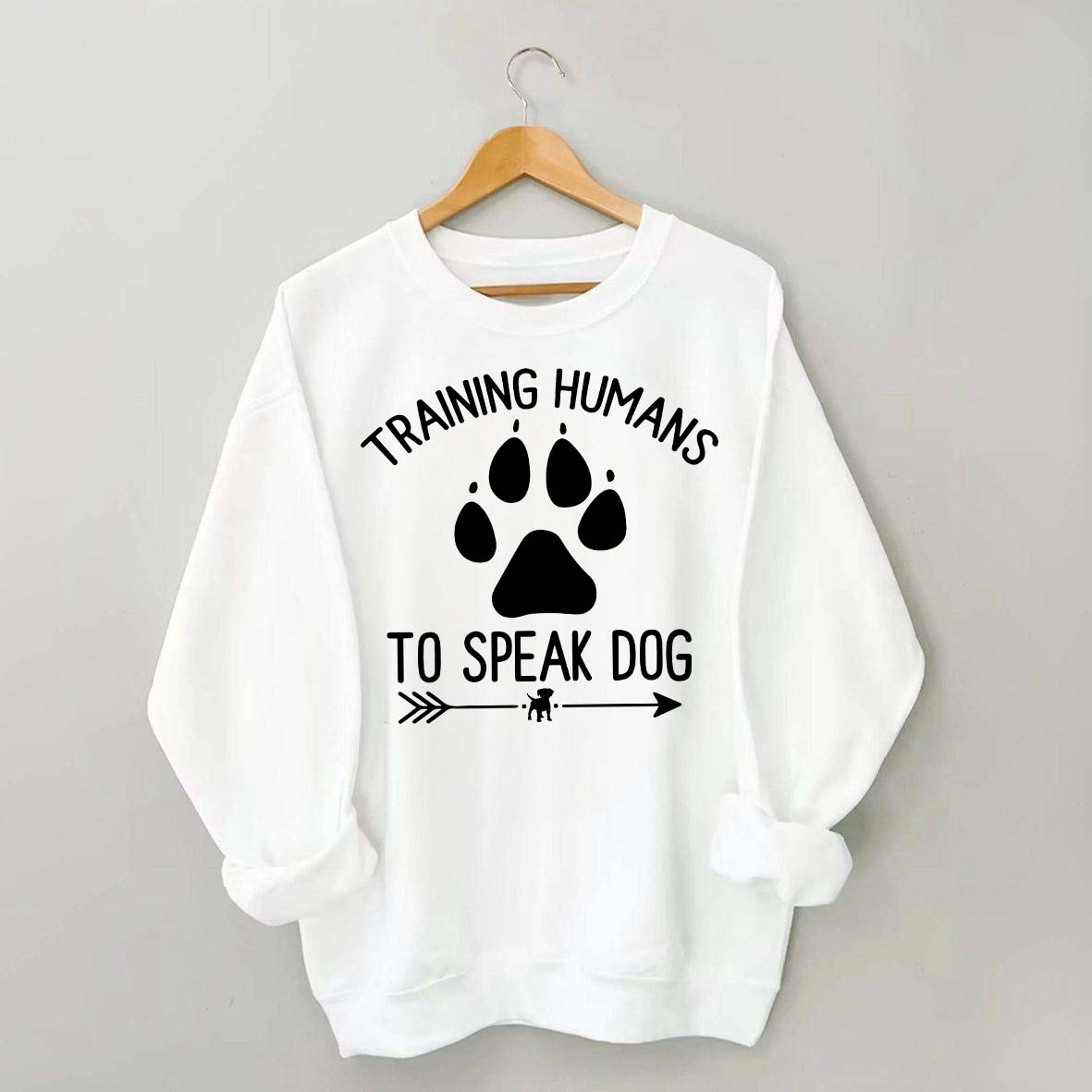 Training Humans To Speak Dog Sweatshirt