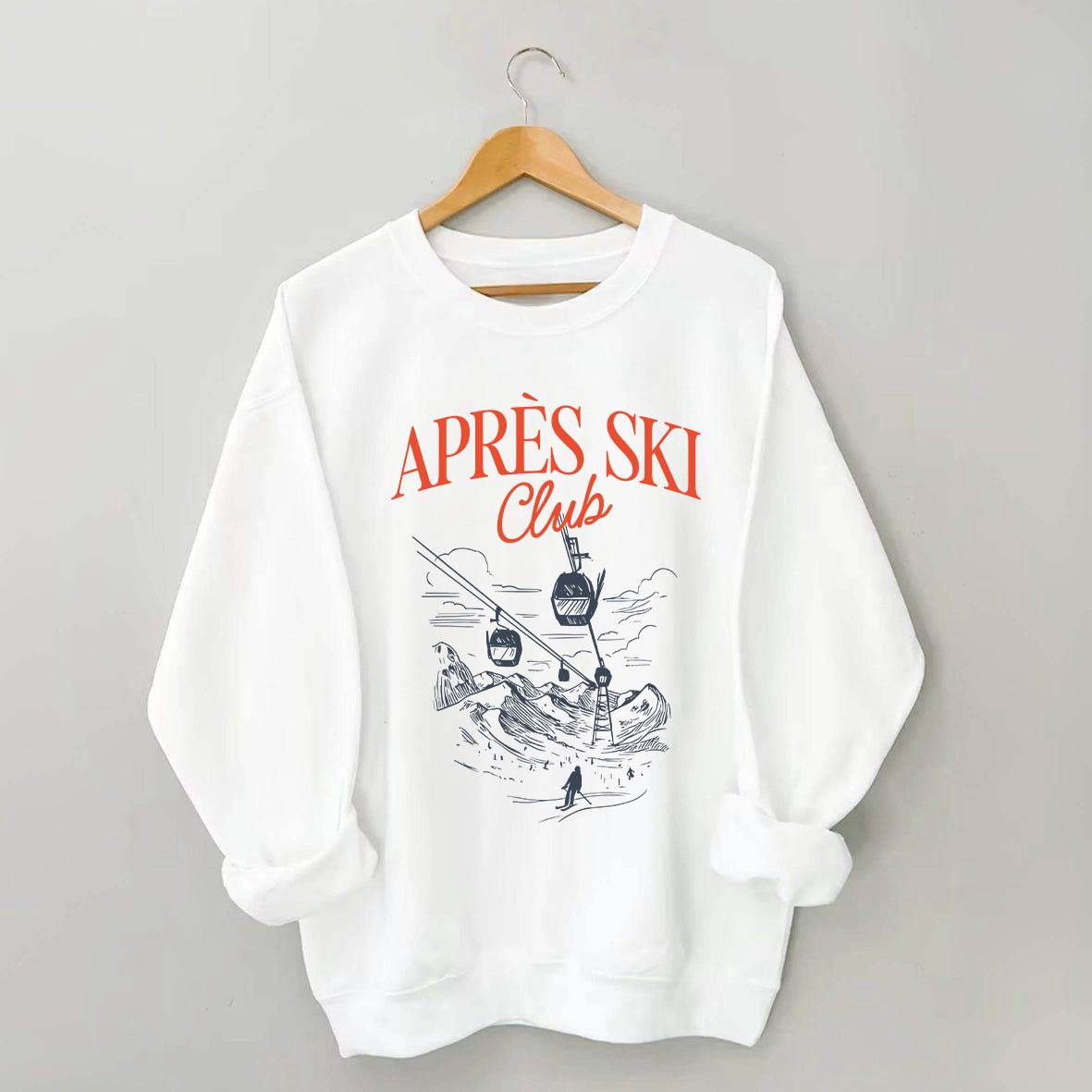 Retro Ski Lodge Sweatshirt