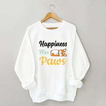 Happiness Has Paws Sweatshirt