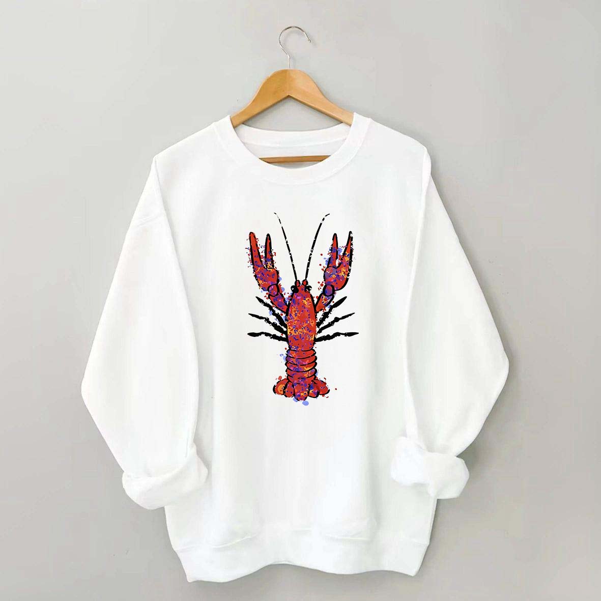 Watercolor Crawfish Sweatshirt