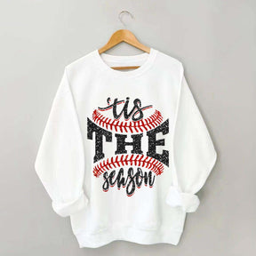Tis The Season Baseball Sports Game Day Sweatshirt