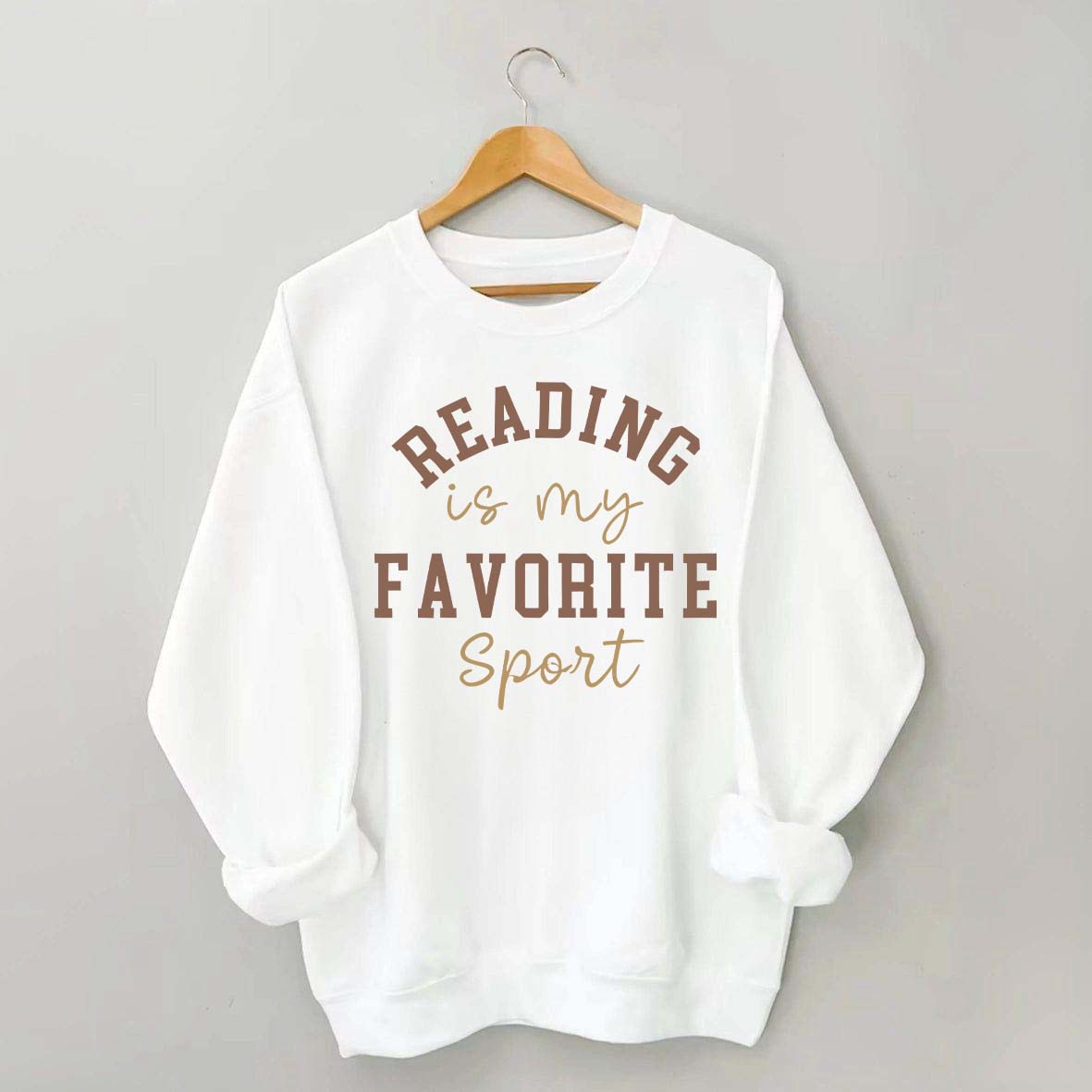 Reading Is my Favorite Sport Funny Sweatshirt